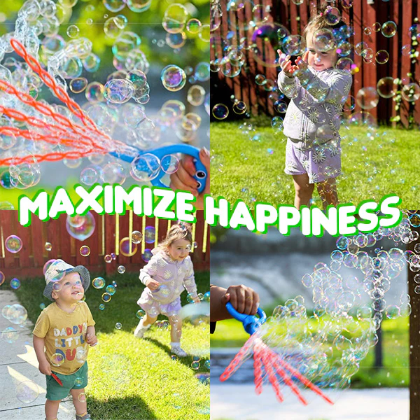 Playtrixlab® Magical 5-Claw Smiley Bubble Stick