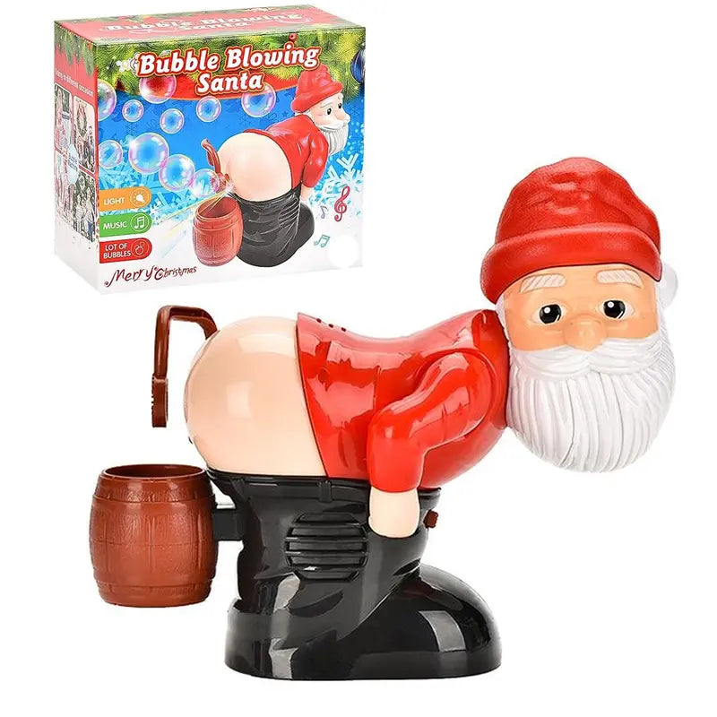 Playtrixlab® Bubble-Farting LED Lights Music Santa Claus 🎅🏻🎶