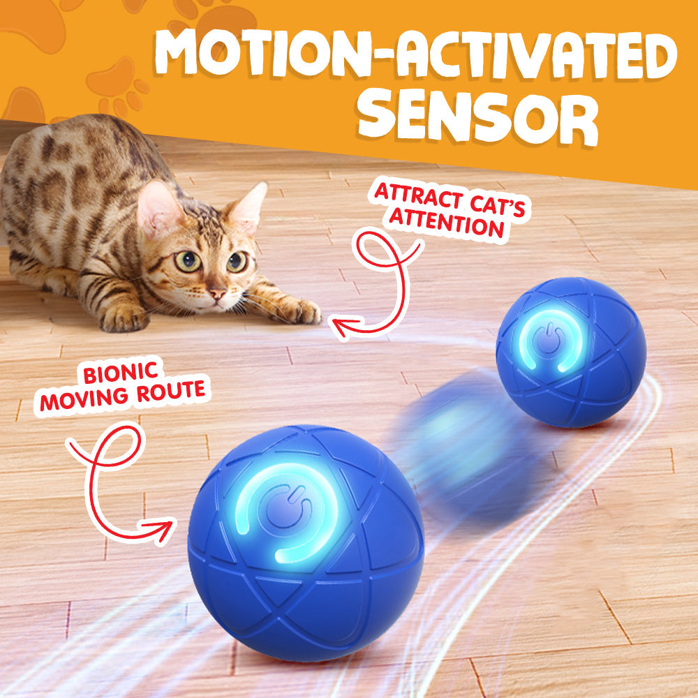 Playtrixlab® Interactive Pet Toys for Dog & Cat Durable Automatic Bouncing & Rolling Ball