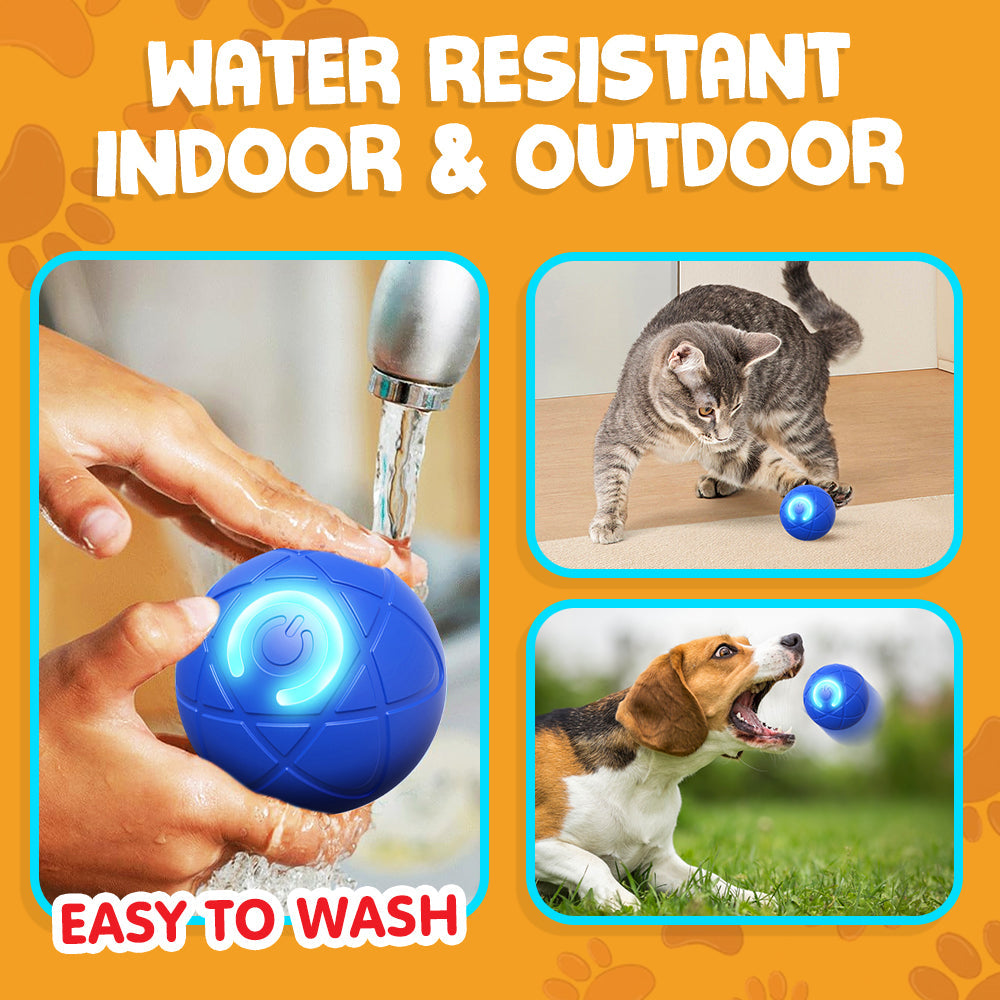 Playtrixlab® Interactive Pet Toys for Dog & Cat Durable Automatic Bouncing & Rolling Ball