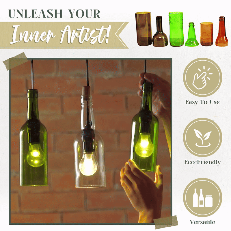 Playtrixlab® DIY Tool Glass Bottle Cutter