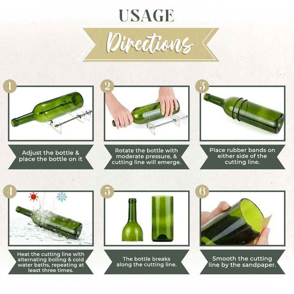 Playtrixlab® DIY Tool Glass Bottle Cutter