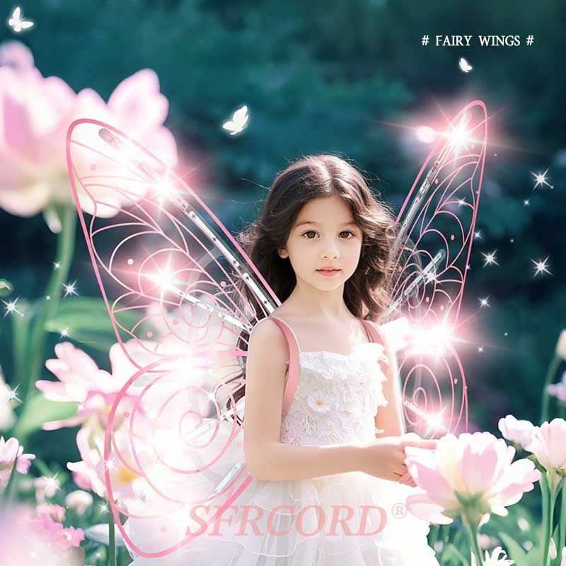 Playtrixlab® LED Light Electric Fairy Wings