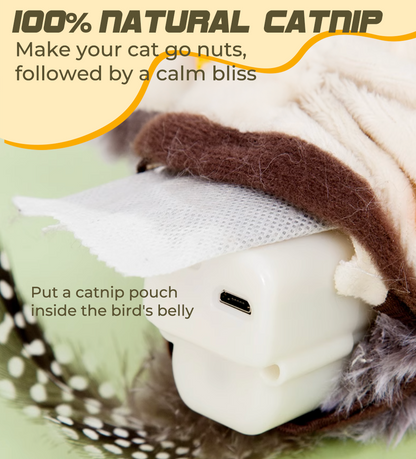Playtrixlab® Flapping Bird Cat Toy