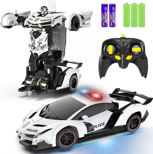 Playtrixlab® Transformer RC Car Flash Robot 🚔