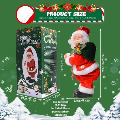 Playtrixlab® Electric Shaky Twerking Santa Claus with Music, Guitar Playing