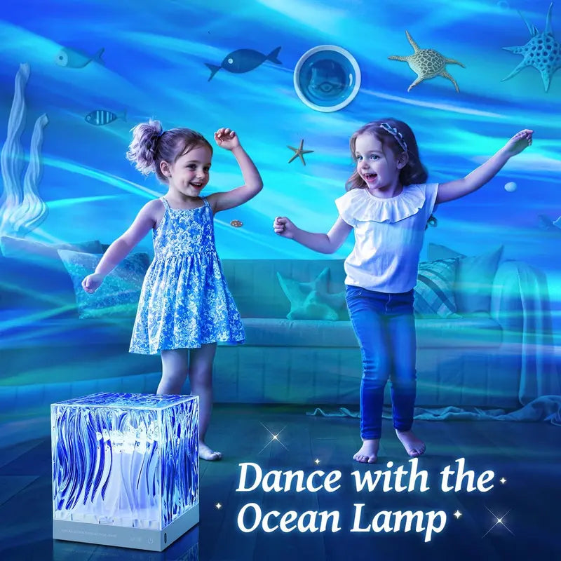 🌈Playtrixlab® Dreamy Aurora Projector Lamp✨Ambient Lighting💡Dimmable+Remote