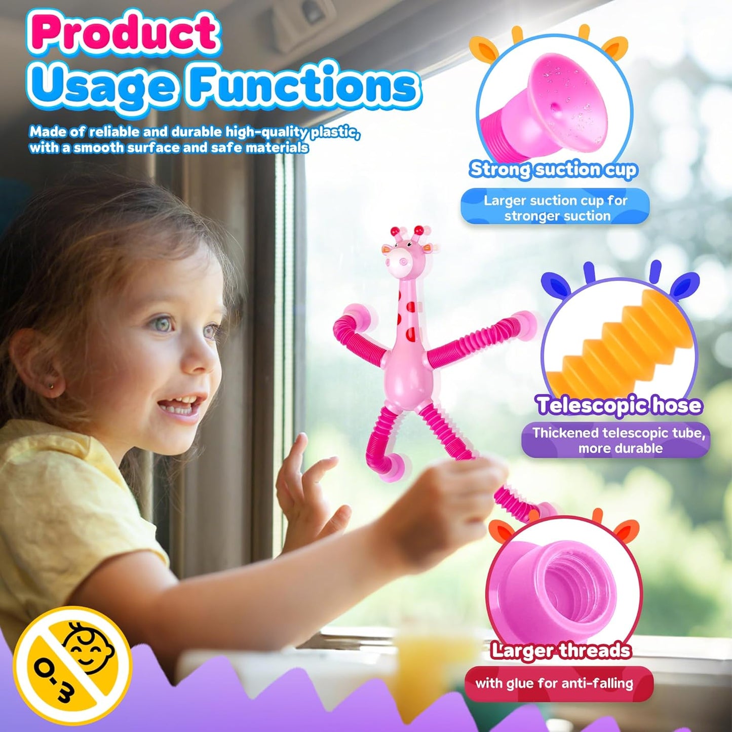 Playtrixlab® Telescope Suction Cup Toy