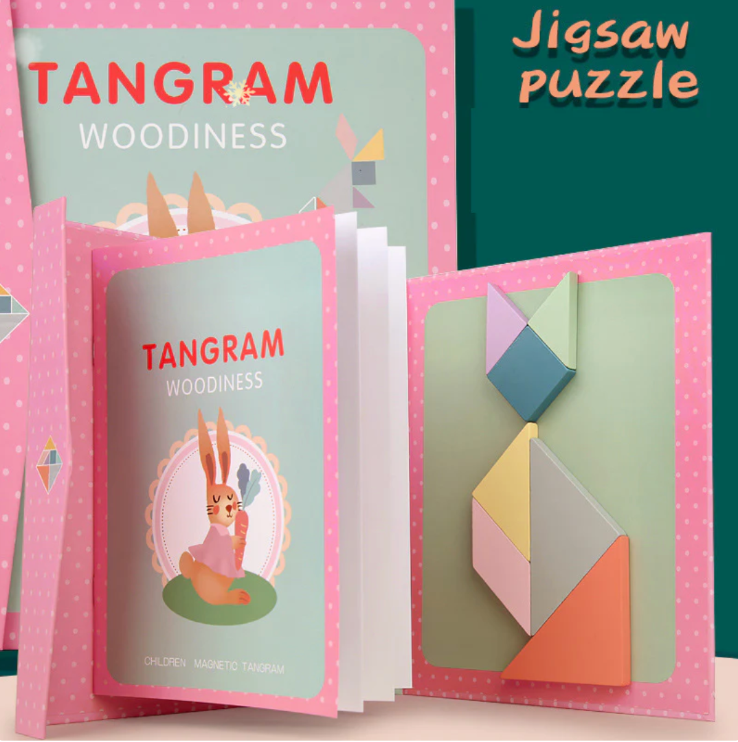 Playtrixlab® Magnetic Tangram Puzzle Set for Kids