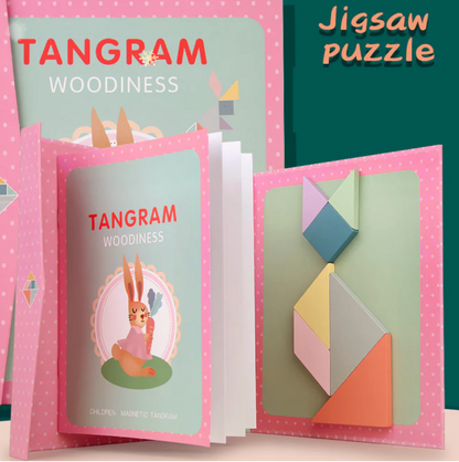 Playtrixlab® Magnetic Tangram Puzzle Set for Kids