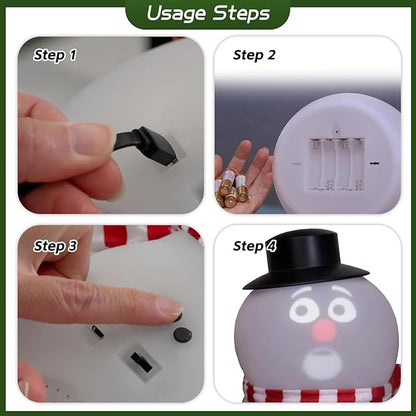 ⛄️Playtrixlab® Mr.Jolly-Frost Talking Blink Snowman with Built in Projector & Speaker🎶
