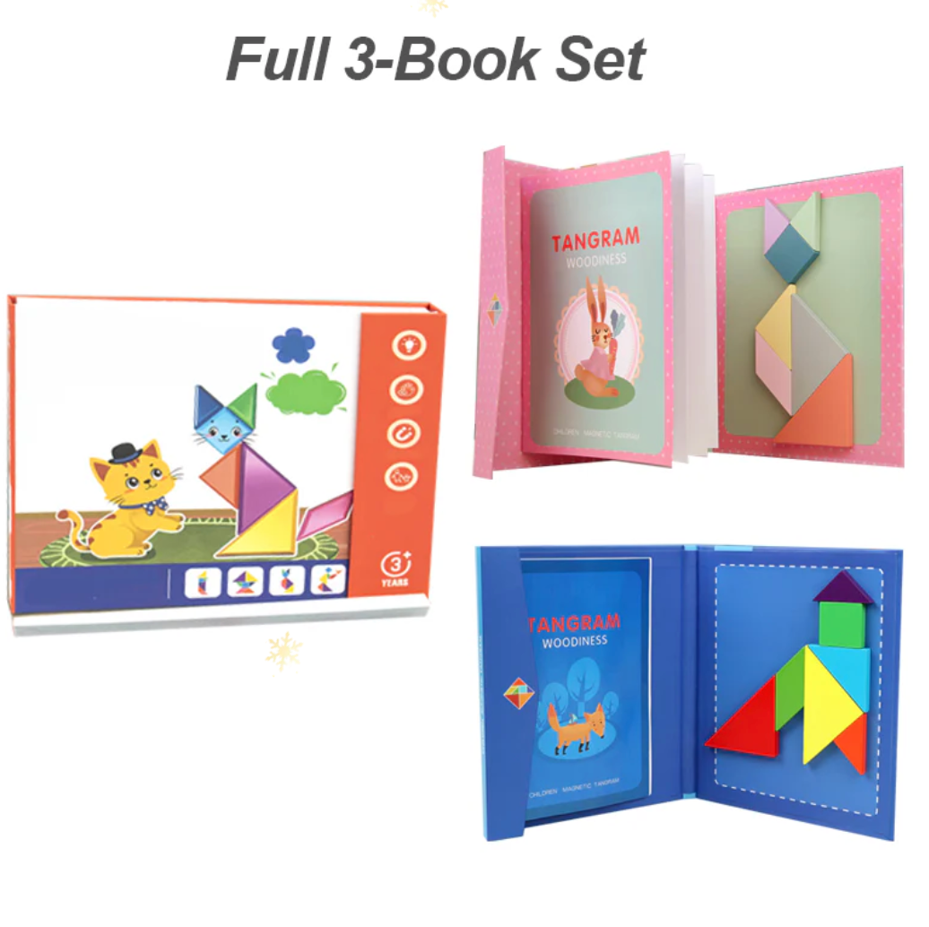 Playtrixlab® Magnetic Tangram Puzzle Set for Kids