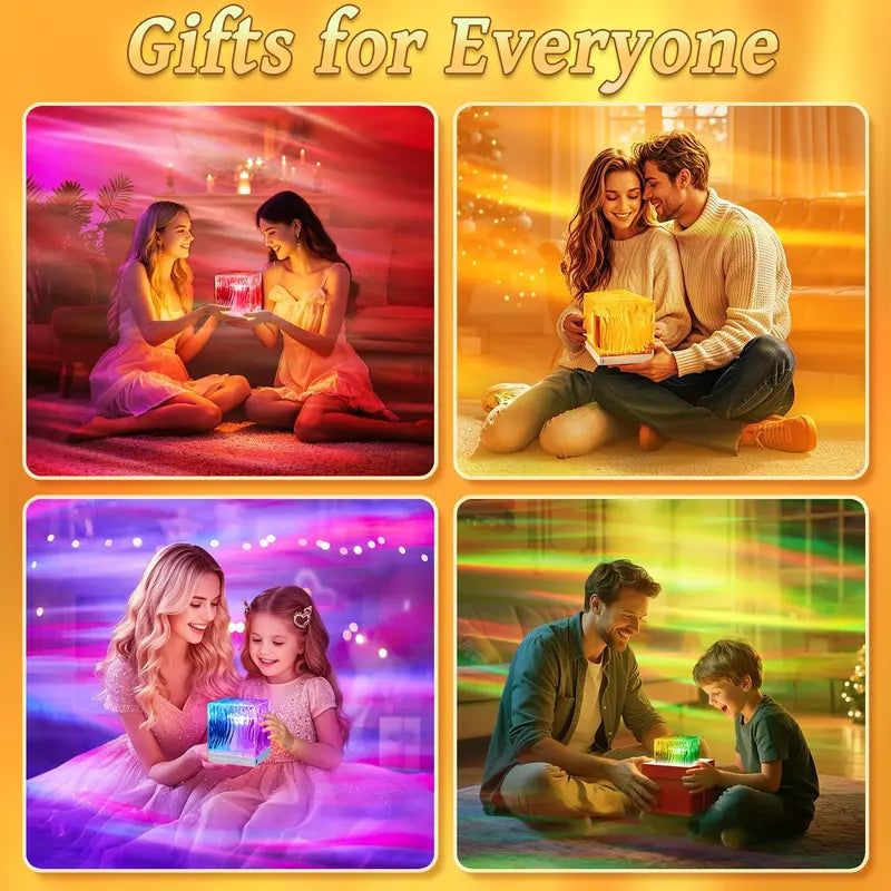 🌈Playtrixlab® Dreamy Aurora Projector Lamp✨Ambient Lighting💡Dimmable+Remote