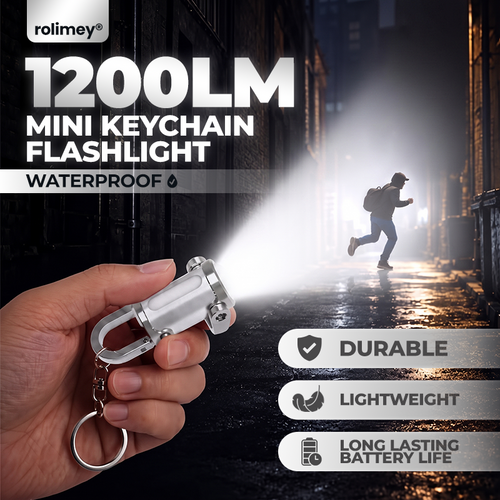 🚨1200LM Keychain Emergency Waterproof Mini Flashlight
