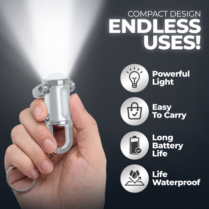 🚨1200LM Keychain Emergency Waterproof Mini Flashlight