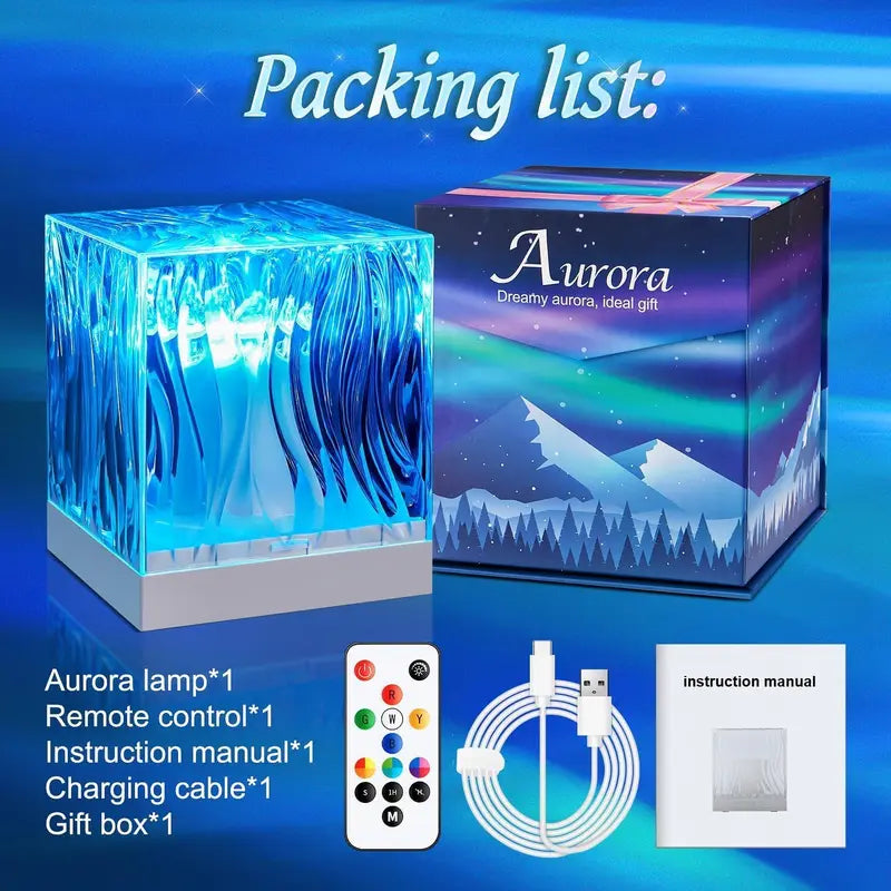 🌈Playtrixlab® Dreamy Aurora Projector Lamp✨Ambient Lighting💡Dimmable+Remote