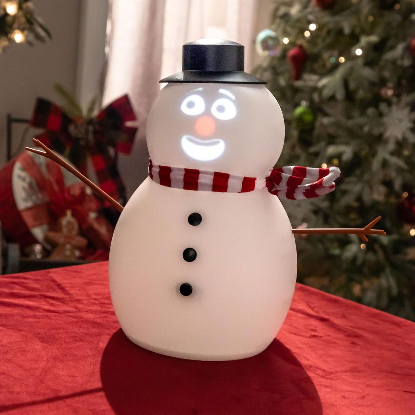 ⛄️Playtrixlab® Mr.Jolly-Frost Talking Blink Snowman with Built in Projector & Speaker🎶