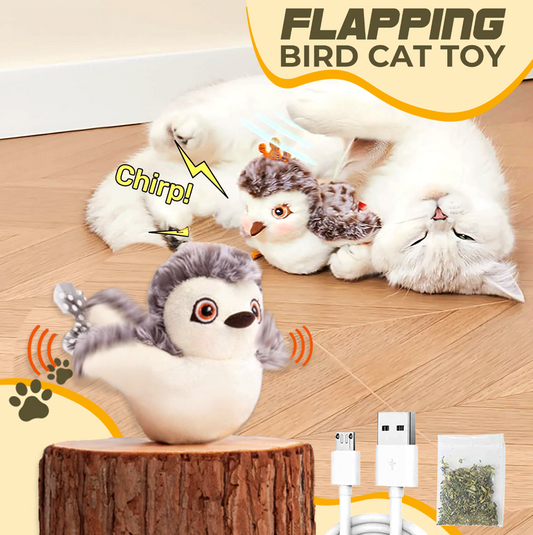 Playtrixlab® Flapping Bird Cat Toy