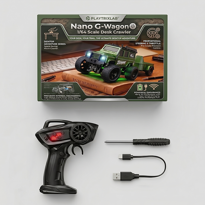 Playtrixlab® Nano G-Wagon🛞1/64 Scale Desk Crawler