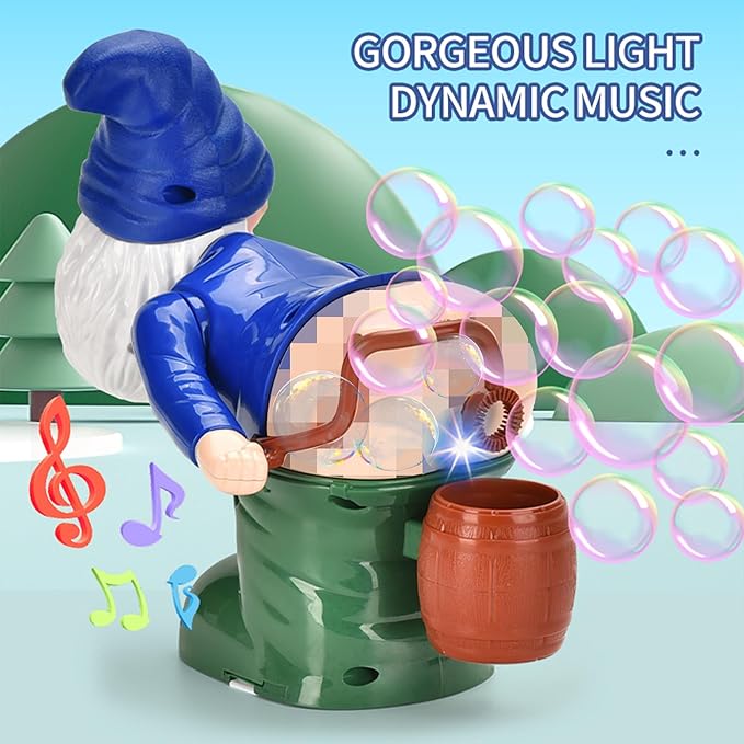 Playtrixlab® Bubble-Farting LED Lights Music Christmas Gnomes🎅🏻🎶