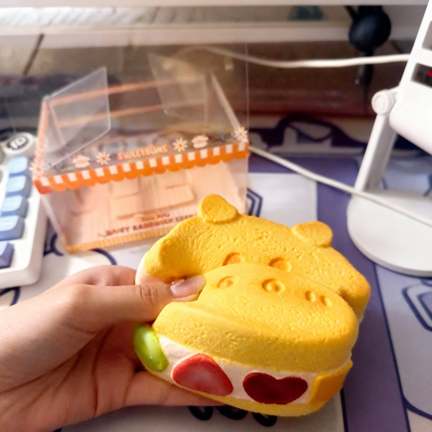 Playtrixlab® Rare Cow Fruit Sandwich Squishy Toy 🐮