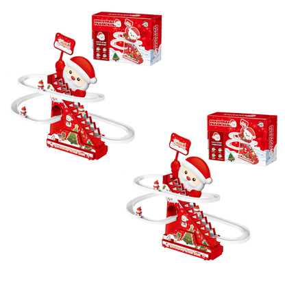 Playtrixlab® Climbing Stairs Electric Music Santa Claus 🎅🏻🎶