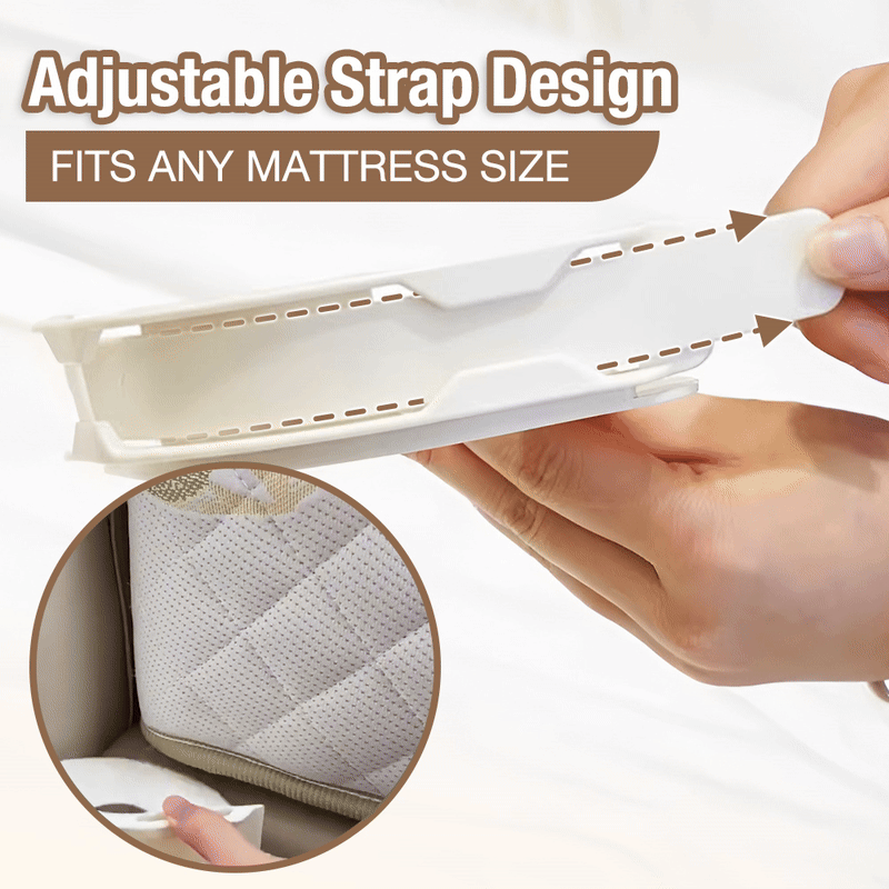 Playtrixlab® Precision Fit Bed Sheet Holders Firm Sheet Grip with White Strips