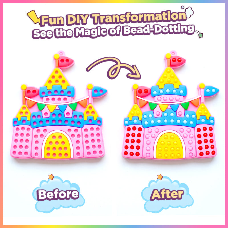 Playtrixlab® PopArt DIY Bead & Mosaic Keychain Maker Kit