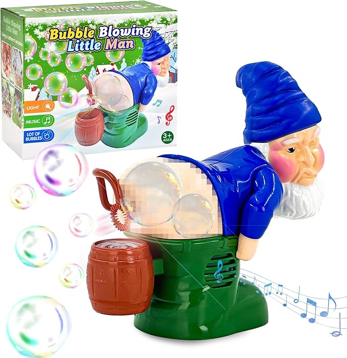 Playtrixlab® Bubble-Farting LED Lights Music Christmas Gnomes🎅🏻🎶