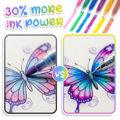 Playtrixlab® Unique Colors Magic Gel Pens Set