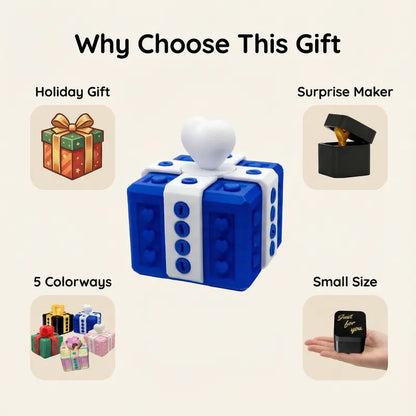 Playtrixlab® Pop Up 3D Printed Gag Gift Box (with screws)