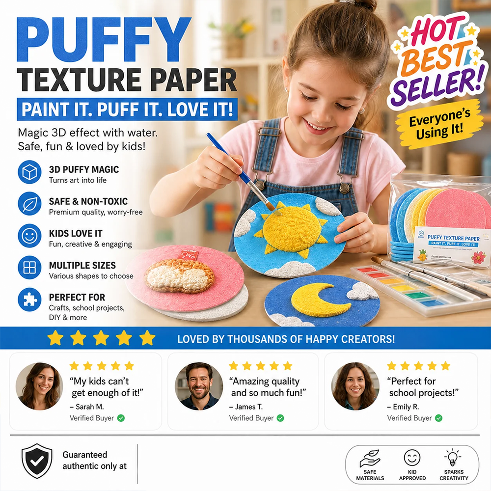 ⭐️Playtrixlab® Enjoy 50% OFF for Puffy 3D Paper Art