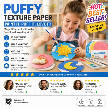 ⭐️Playtrixlab® Enjoy 50% OFF for Puffy 3D Paper Art