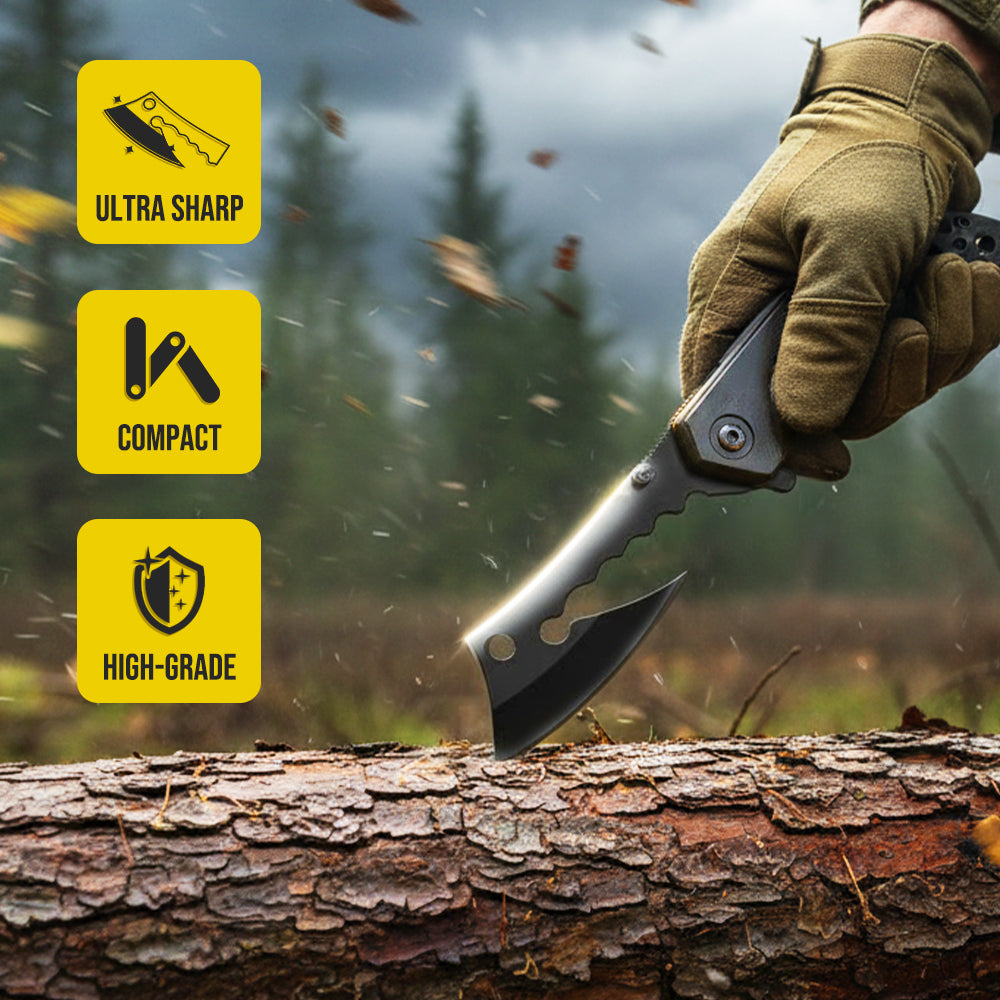 Playtrixlab® Axis-1 Folding Hatchet