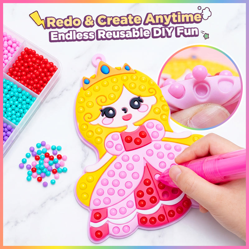 Playtrixlab® PopArt DIY Bead & Mosaic Keychain Maker Kit