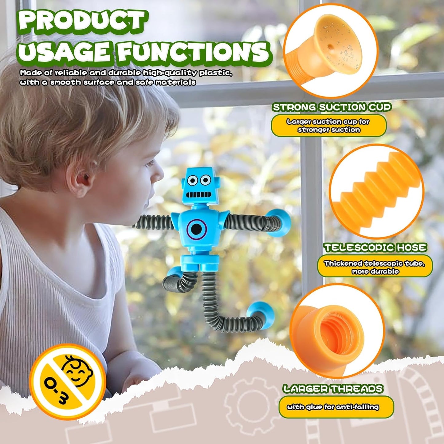 Playtrixlab® Telescope Suction Cup Toy