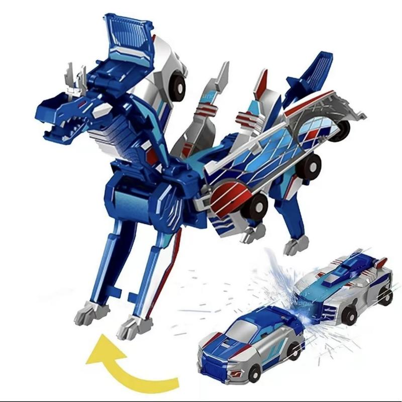 Playtrixlab® Magnetic Dinosaur 2-in-1 Transformer Dragon Car Toy