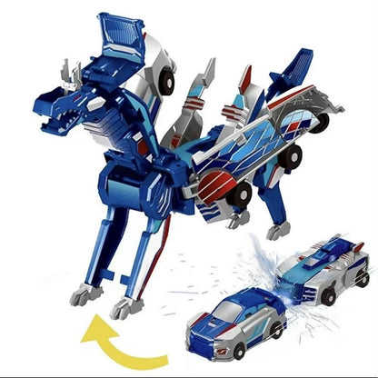 Playtrixlab® Magnetic Dinosaur 2-in-1 Transformer Dragon Car Toy