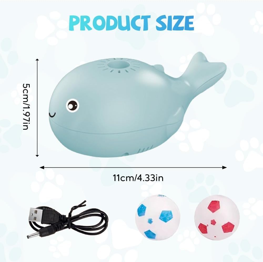 Playtrixlab® Whale Floating Interactive Self-Play Cat Toy