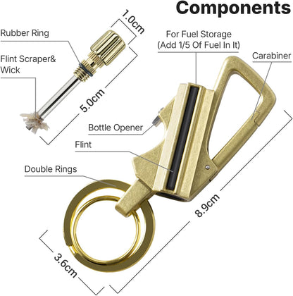Playtrixlab® EverStrike 3-in-1 Tactical Spark Keychain