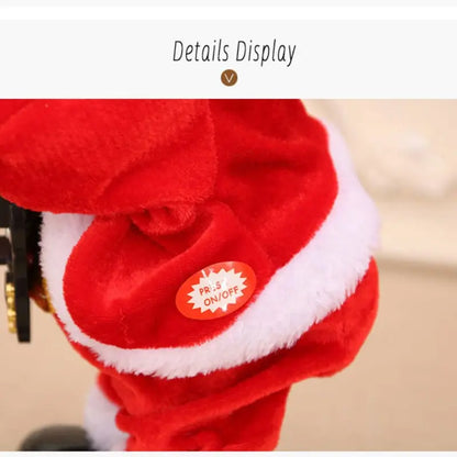 Playtrixlab® Electric Shaky Twerking Santa Claus with Music, Guitar Playing
