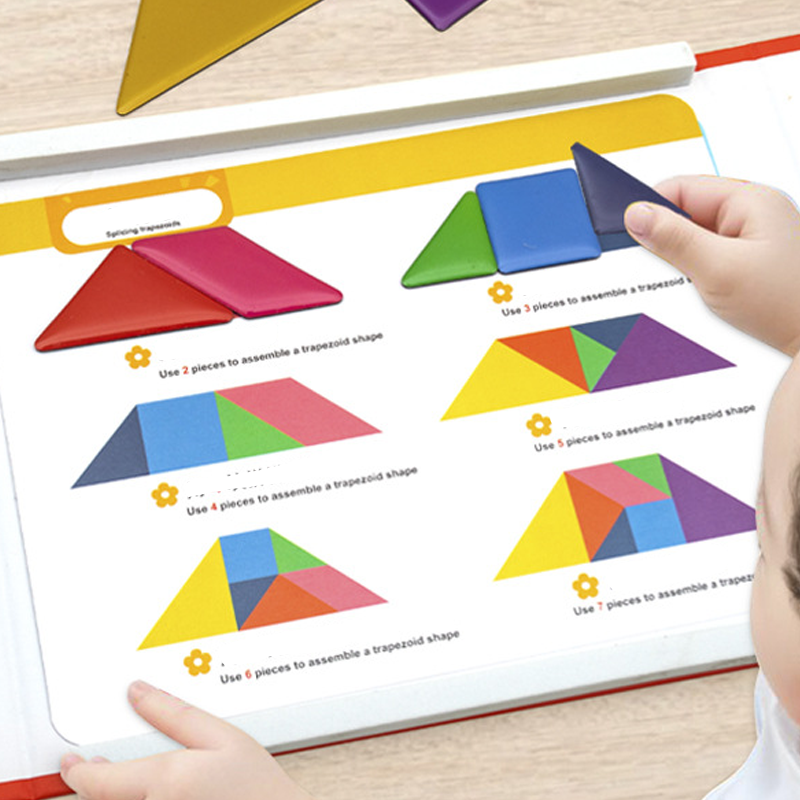 Playtrixlab® Magnetic Tangram Puzzle Set for Kids