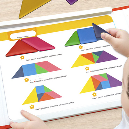 Playtrixlab® Magnetic Tangram Puzzle Set for Kids