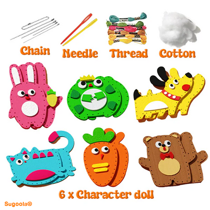 Playtrixlab® Doll Sewing DIY Toy Kit
