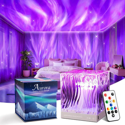 🌈Playtrixlab® Dreamy Aurora Projector Lamp✨Ambient Lighting💡Dimmable+Remote