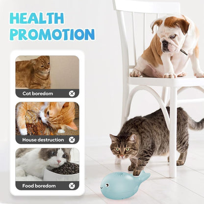 Playtrixlab® Whale Floating Interactive Self-Play Cat Toy