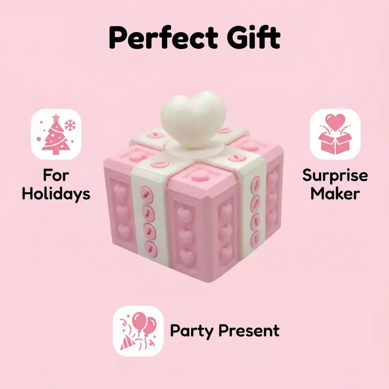 Playtrixlab® Pop Up 3D Printed Gag Gift Box (with screws)