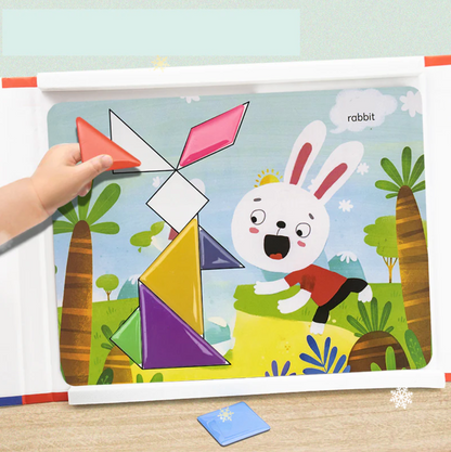Playtrixlab® Magnetic Tangram Puzzle Set for Kids