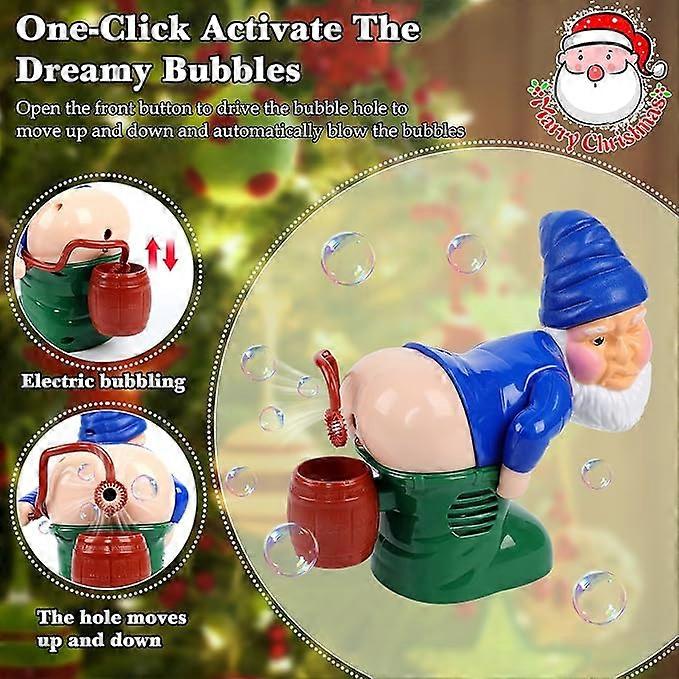 Playtrixlab® Bubble-Farting LED Lights Music Christmas Gnomes🎅🏻🎶
