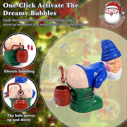 Playtrixlab® Bubble-Farting LED Lights Music Christmas Gnomes🎅🏻🎶